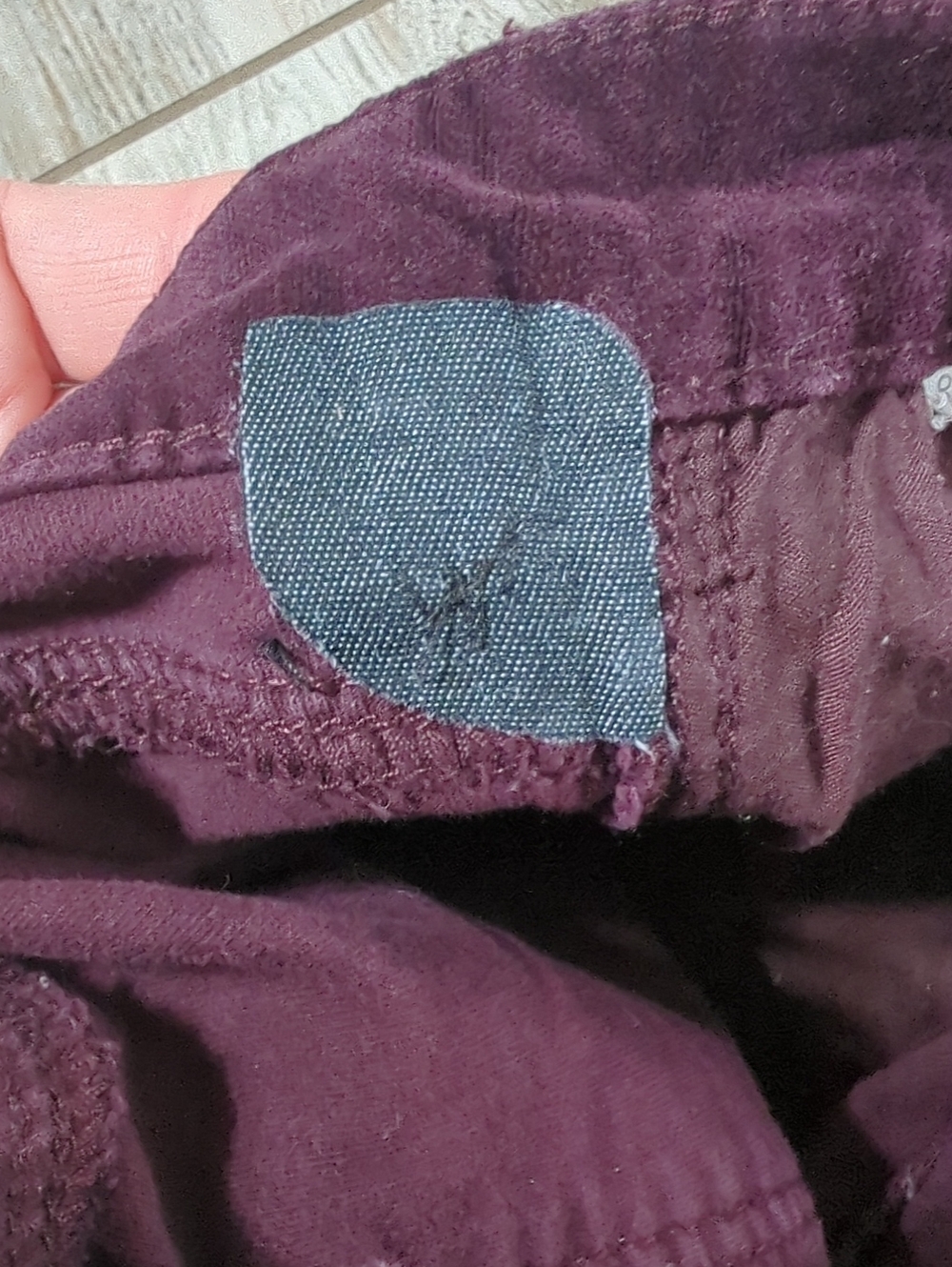 Buffalo David Bitton Purple/Merlot Wine Velvet Skinny Jeans Flocked Denim - Picture 8 of 12